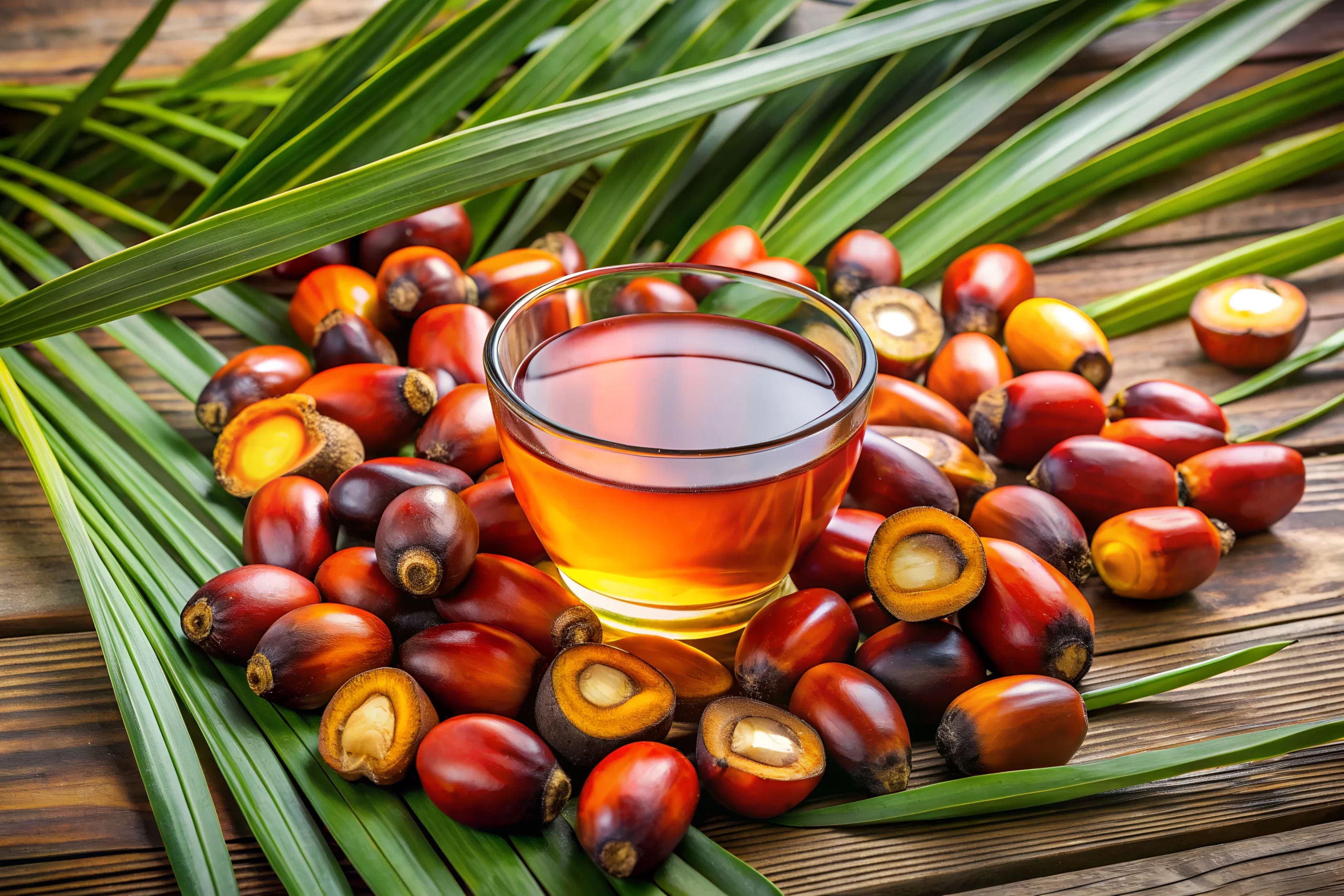palm-oil-freshly-harvested-fruits-oil-glass